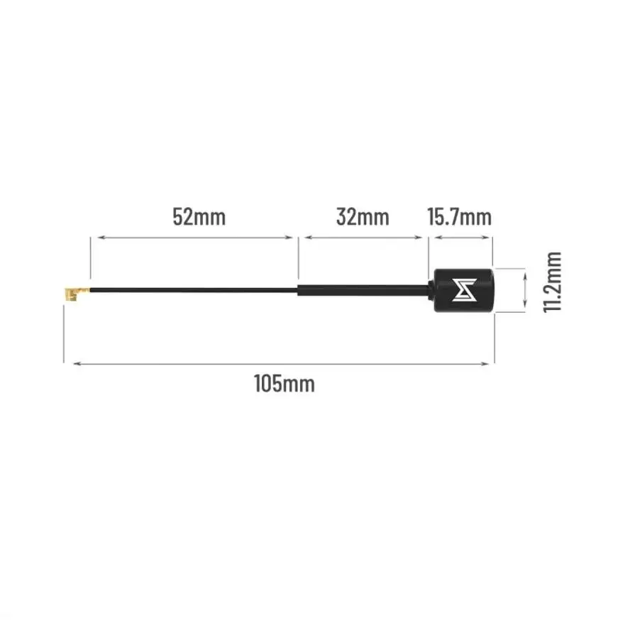 Caddx VISTA Polar Nebula Digital HD FPV System Replacement 5.8G FPV Antenna 80/105/150mm IPEX LHCP FPV Antenna For Rc drone Part 14