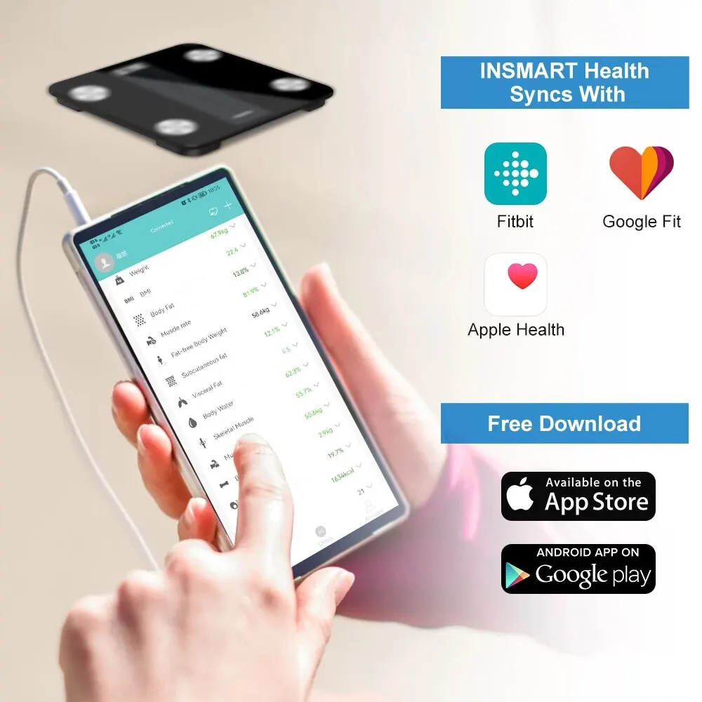 INSMART Body Weight Scale Digital Bluetooth 180KG