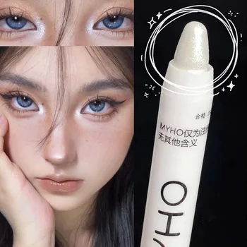 누에 펜슬 글리터 아이섀도우 라이너 펜슬, 오래 지속되는 하이라이터 네일 펜슬 쉬머 메이크업 글로우 스틱, 아이 메이크업용