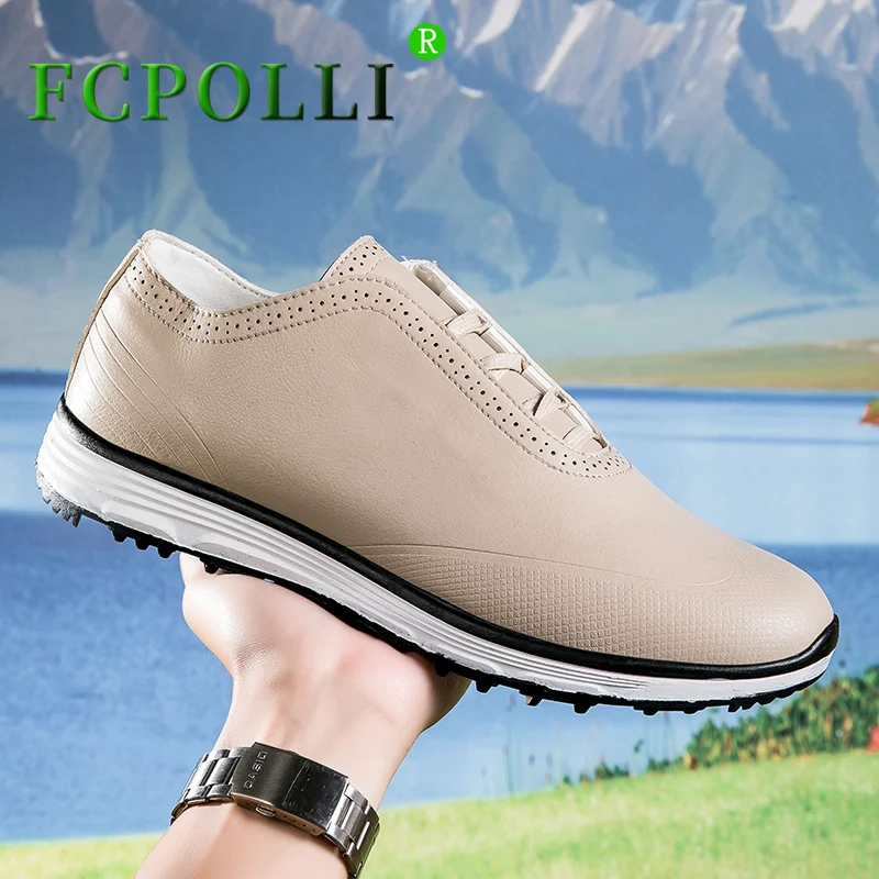 

2023 New Golf Shoes for Unisex Anti Slip Athletic Shoes Men Lace Up Golf Sneakers Women Comfortable Golf Training Man
