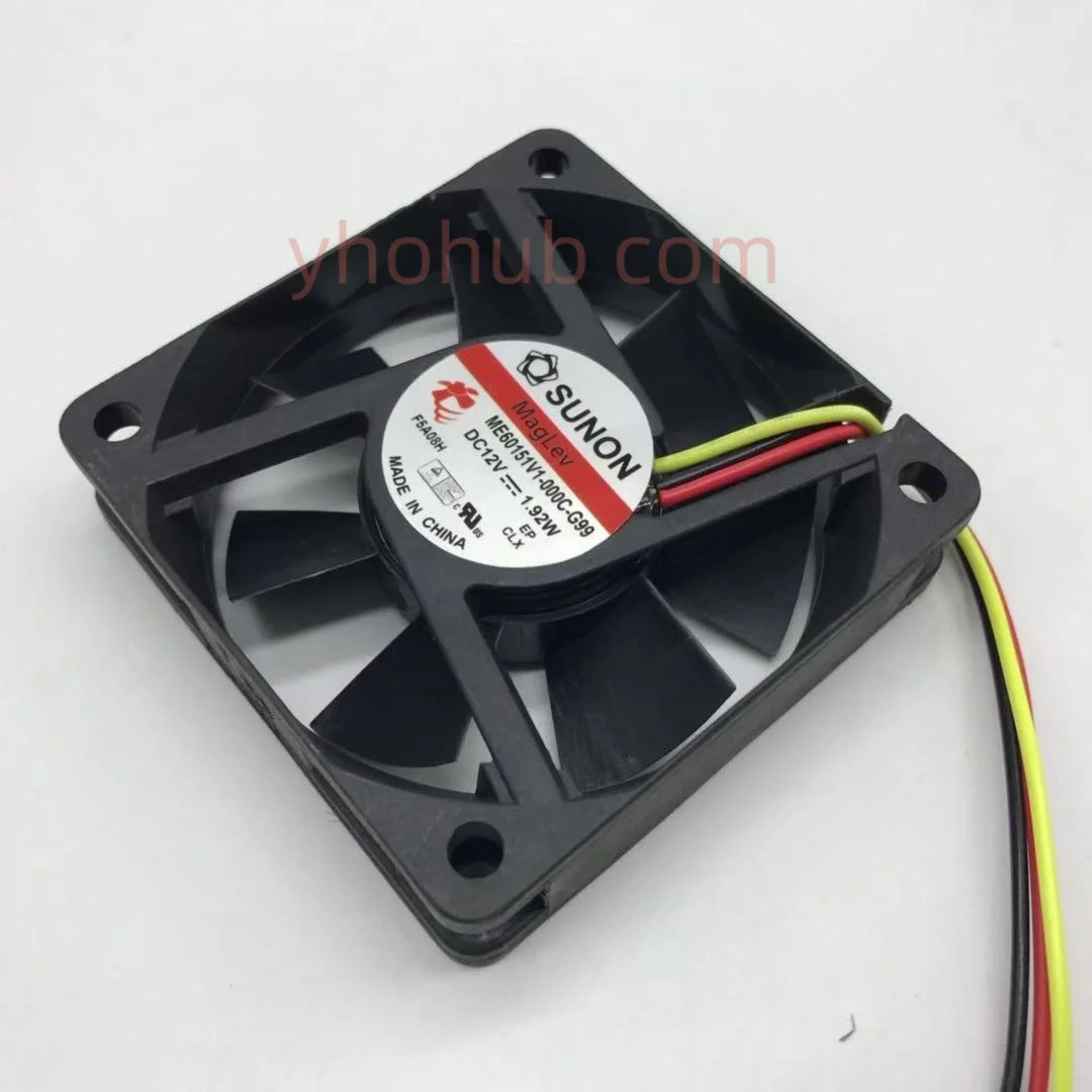 Ventilador de Refrigeração do Servidor Sunon3-wire dc 12v 1.92w 60x60x15 mm