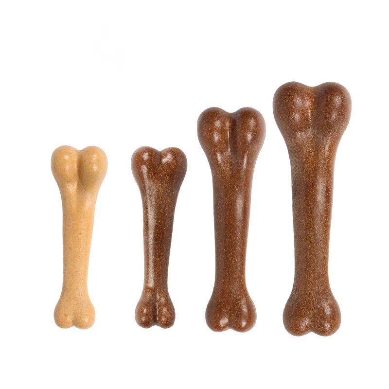 Natural Dog Chew Toy Non-Toxic Interactive Dog Toy Nearly Indestructible Chewing Bone for Puppy Medium Large Dogs 4
