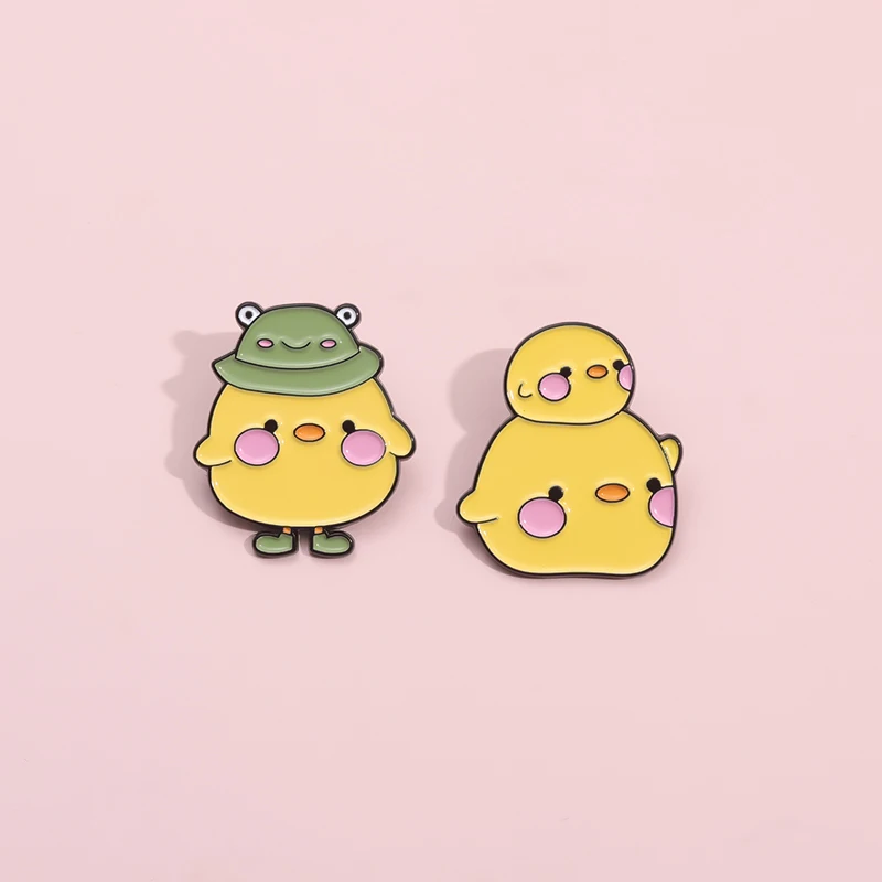 Lustige gelbe Ente Sammlung Emaille Pins Ente Sie Western Cowboy Hut Broschen Revers Abzeichen Großhandel Schmuck Geschenke für Kinder Freunde – Detail 7