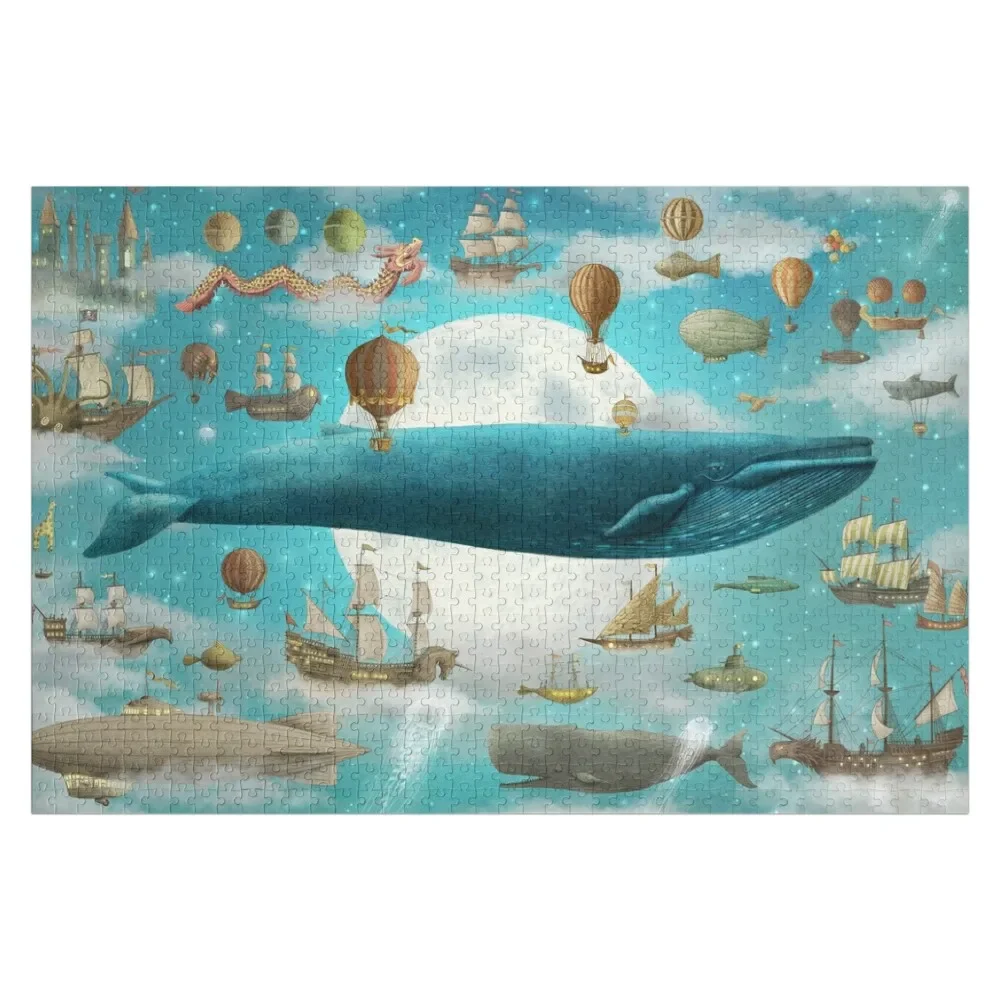 Ocean Meets Sky - Option Jigsaw Puzzle Custom Gifts Customized Picture Wooden Compositions For Children Puzzle