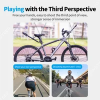 Camsteer – support de siège arrière de vélo, vue de 3ème personne GoPro 13 12 supports de caméra pour Insta360 X5 X4 AcePro DJI Osmo360 Action 6 5Pro 3