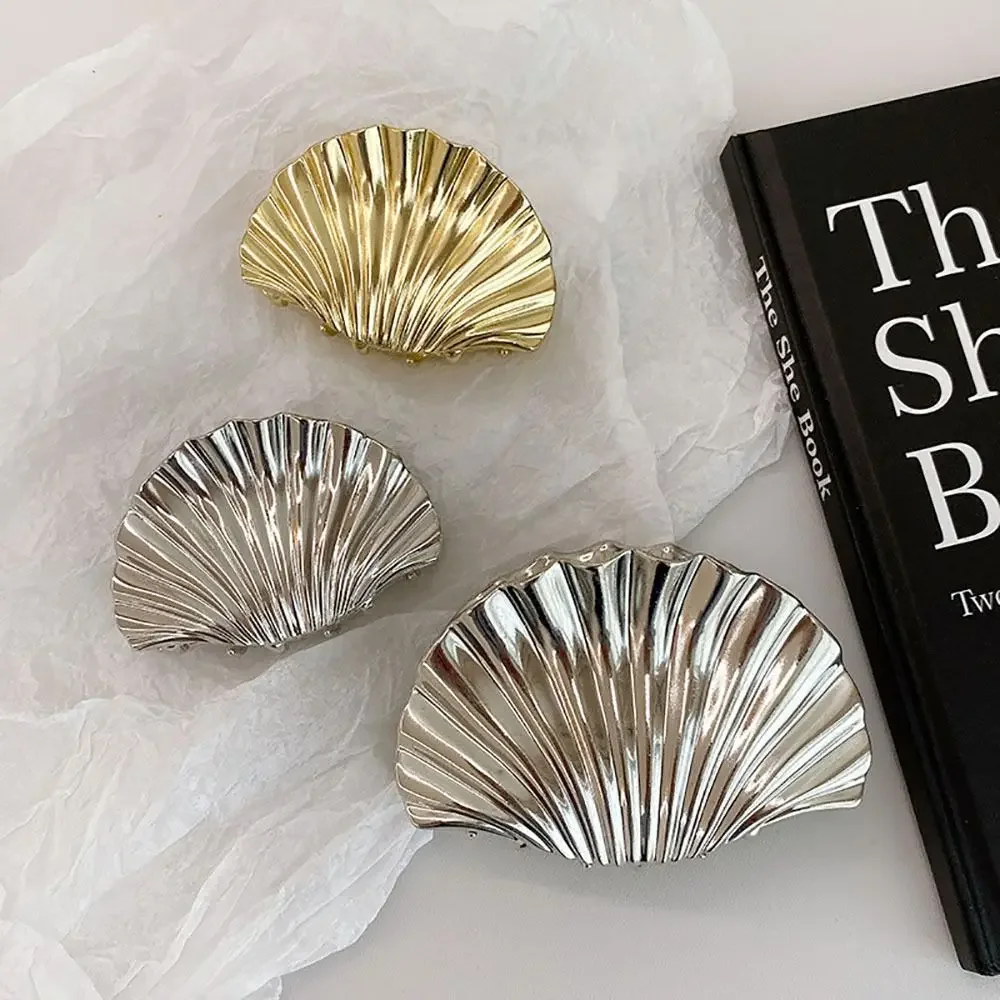 1Pcs Durable Punk Hair Claw Clip Metal Glossy Barrettes Hairpin Headwear For Women