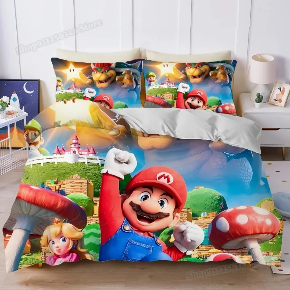 Super Mario Dekbedovertrek Upsidedown - Katoen