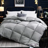 Winter Quilted Quilts Blanket 95% White Goose Down Soft Goose Down Warm Winter Duvet 거위털 이불 구스이불 거위Size King Twin Cover 5