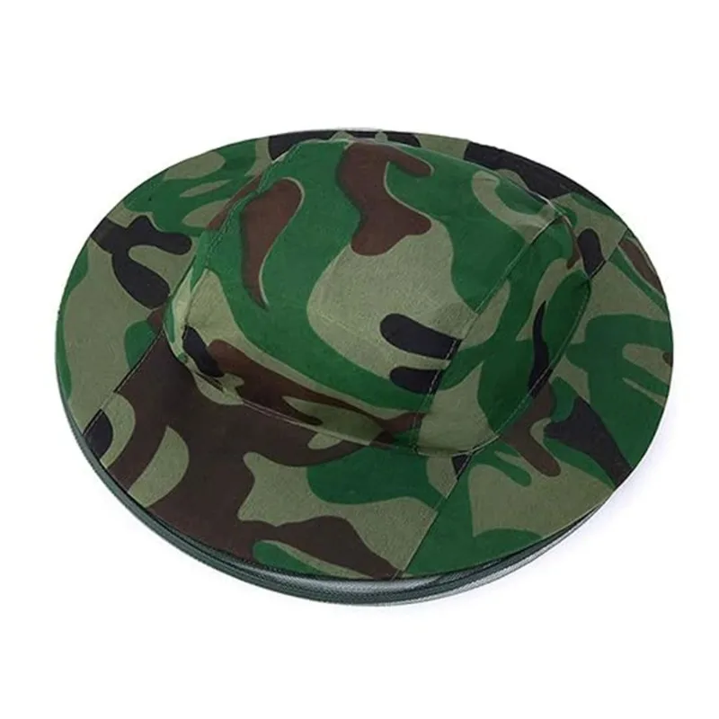 ZEXEF Net Mesh Face Protector Cap Camouflage Beekeeping Anti-mosquito Insect Bee Mosquito Resistance Sun Fish Hat
