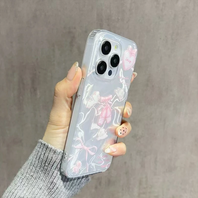 Bow Lamb Protective Phone Case - Enhanced Design Cover