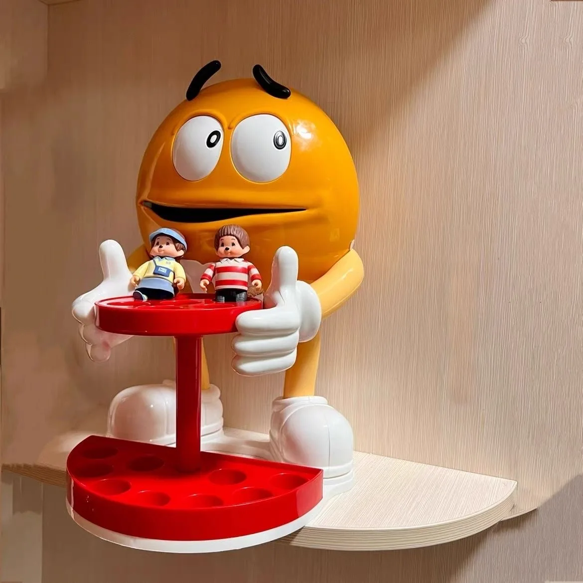 귀엽고 다기능적인 초콜릿 콩 인간 조각상: 실용적이면서도 화려한 가정용 장식품