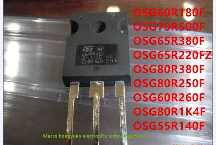

10 adet OSG60R180F OSG70R500F OSG65R380F OSG65R220FZ OSG80R380F OSG80R250F OSG60R260F OSG80R1K4F OSG55R140F