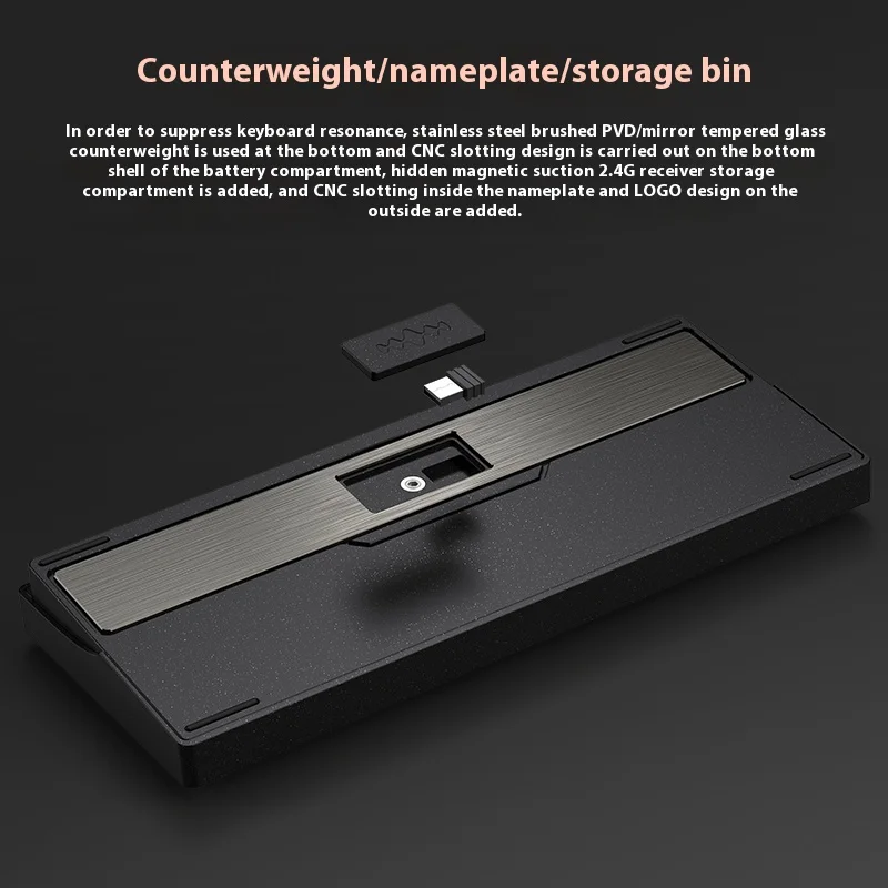 PMO Wave75 Customized Mechanical Keyboard 8000mAh Hot Swap Hifi