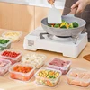 Refrigerator Frozen Meat Sub-Package Fresh-Keeping Box Freezer Kitchen Storage Sub-Grid Preparation Food-Grade Sealed Boxes 4