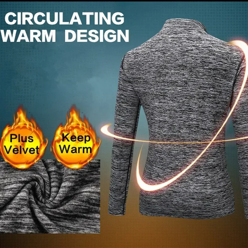 

Shirt Top Women Lingerie Thermo Underwear Warm Shirts High-collar Velvet Thermal For Winter Pajamas Ladies Clothing