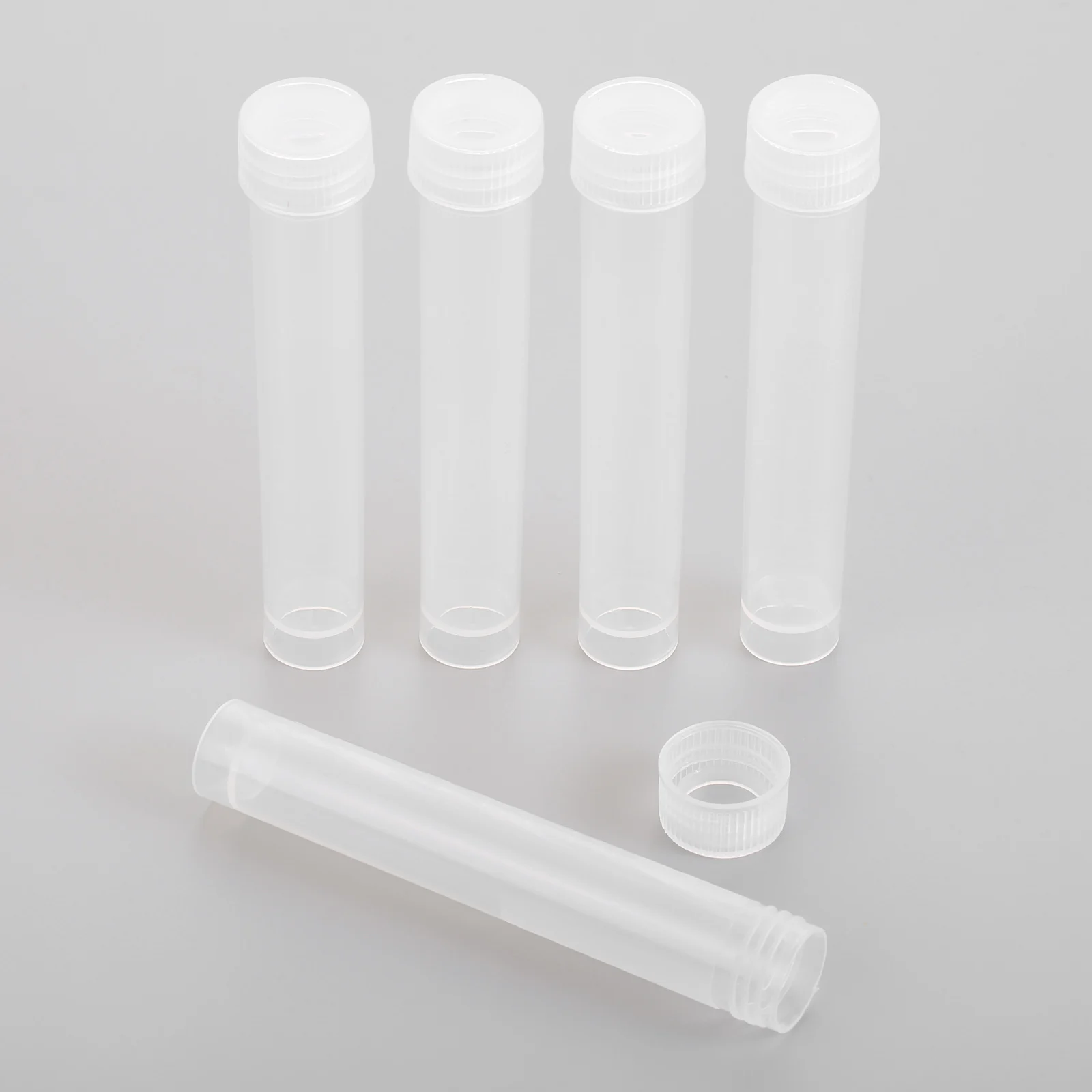 5pcs Transparent Sewing Needle Storage Tube Plastic Bead Pins Bottle Button Sequin Container Box Holder Felting Cross-stitch DIY sewing storage box