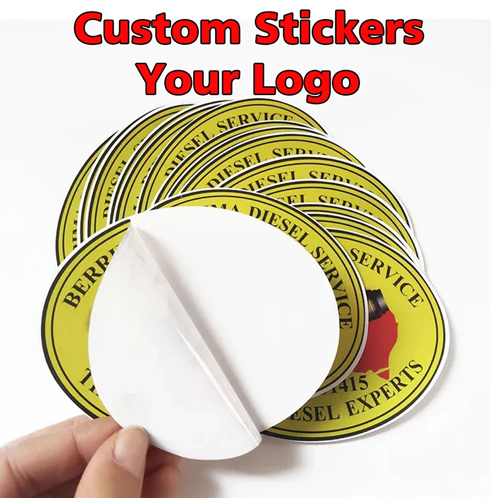 Custom Vinyl Stickers Waterproof Die Cut with Logo Personalized Name  Packaging Label Customize Decals for Small Business - AliExpress