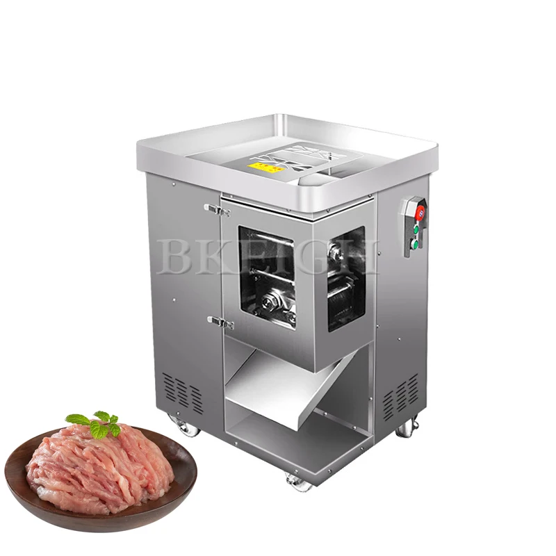 

Electric Meat Slicer Stainless Steel Commercial Fresh Meat Shreds Cutting Machine