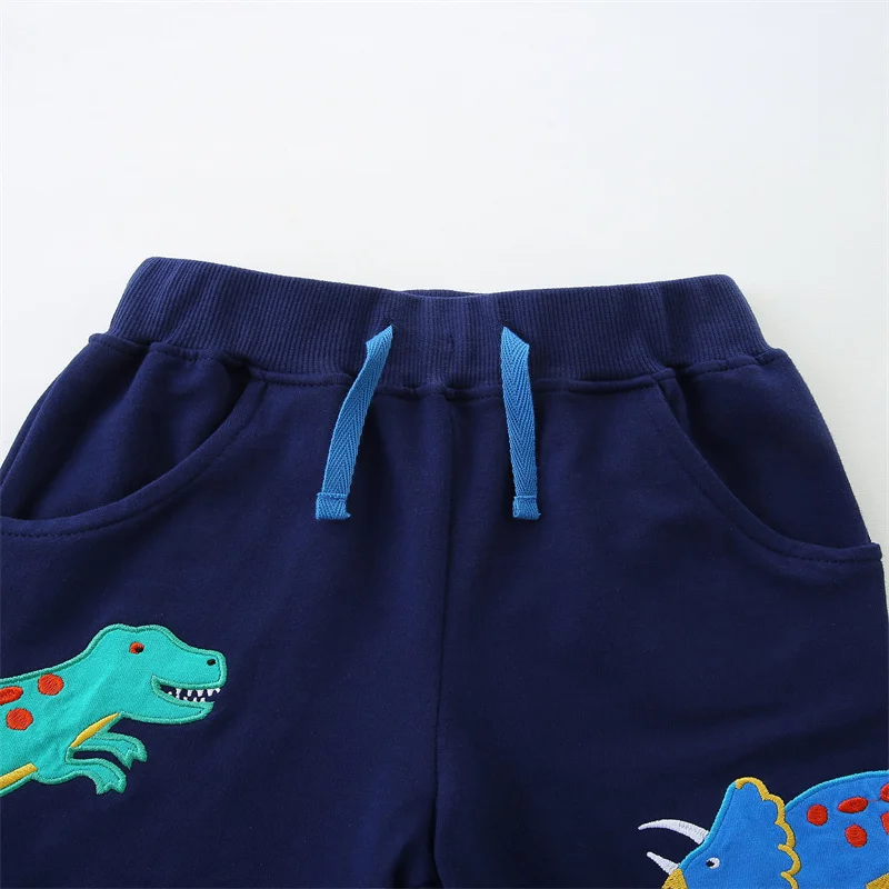Jumping Meters Summer Shorts For Boys Girls Pockets Stripe Baby Drawstring Toddler Short Pants Fashion Kids Clothes kids shorts