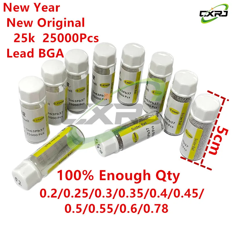 Solder Ball Tools 1 Bottle Reballing Balls 0.2 0.25 0.3 0.35 0.4 0.45 0.5 0.55 0.6 0.65 0.76 BGA Lead