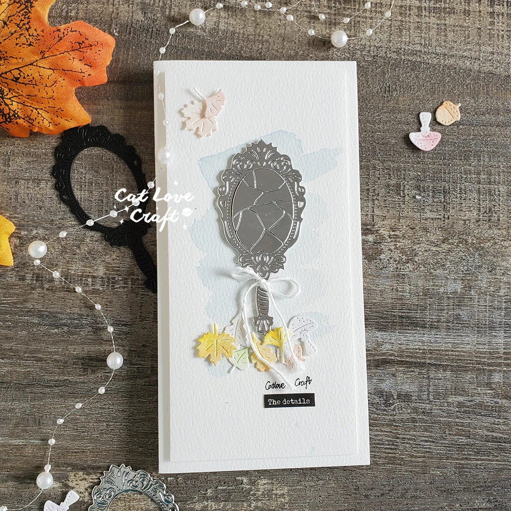 Bathroom Scene Cutting Dies With Cat - Carbon Steel Die Stencils For Card Making