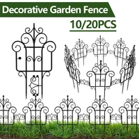 Decorative Garden Fence Outdoor Plastic Lawn Border Folding Landscape Fencing Multifunctional Garden Border for Yard Patio Home
