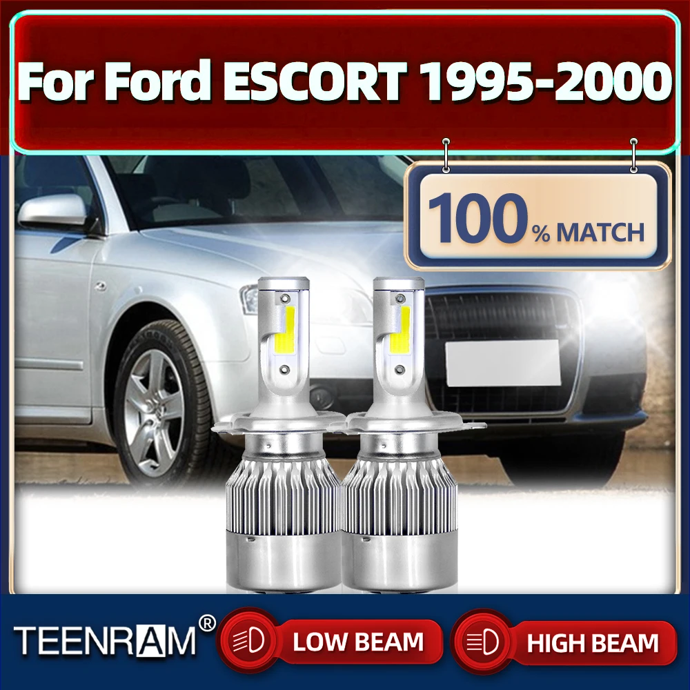 

240W 40000LM Canbus LED Car Headlight 6000K White Turbo Auto Lamp 12V Car Light For Ford ESCORT 1995 1996 1997 1998 1999 2000
