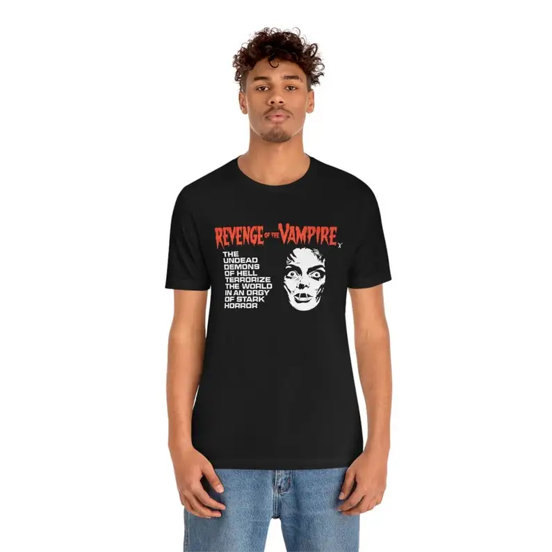 

Revenge Of The Vampire Movie T-Shirt Black Short Sleeve Tee