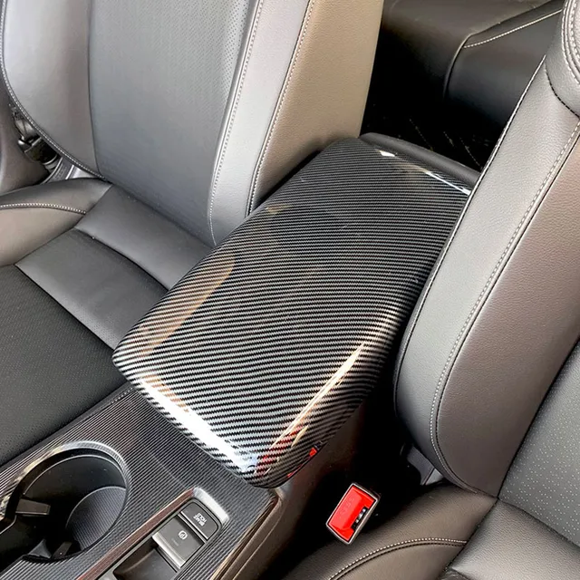 Kaufe Auto Innen Schaltknauf Abdeckung Trim ABS Carbon Look Leisten für  Honda Civic 11th 2022 2023 Zubehör Auto