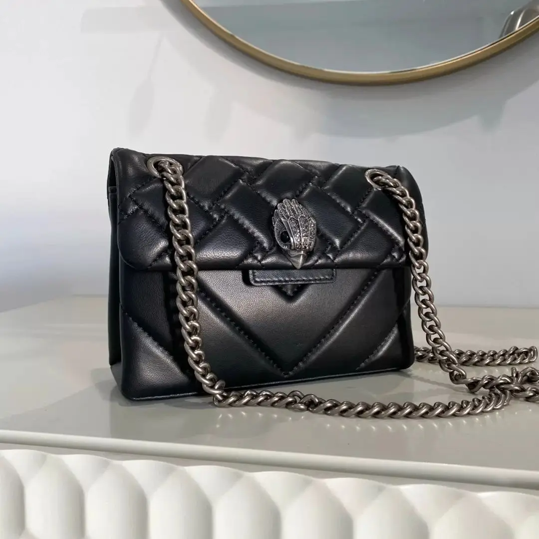 

UK Kurt Geiger Eagle Head Crossbody Bag 2023 New Brand Black Square Shoulder for Ladies Mini Messenger Designer Women Bags