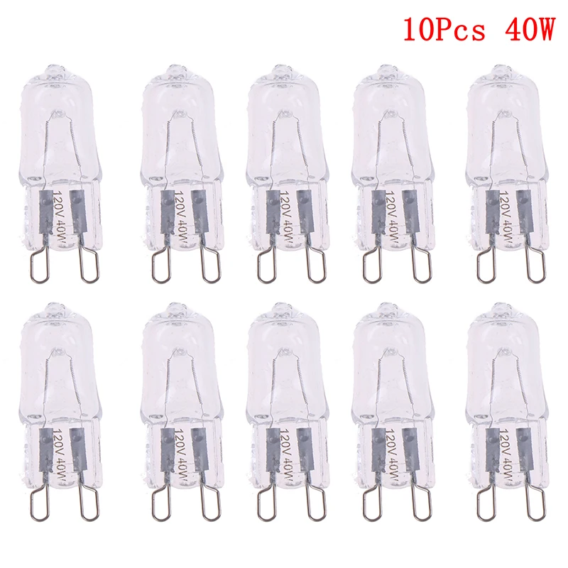 10PCS/Set 120V 25W 40W 60W Oven Light Bulb G9 High Temperature Bulb Steamer Light G9 Oven Lighting,led bulb holder