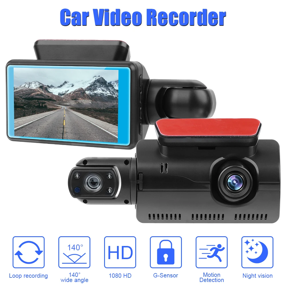 Dash Cam Iiwey T1-pro Delantera Y Trasera Interior De Canales