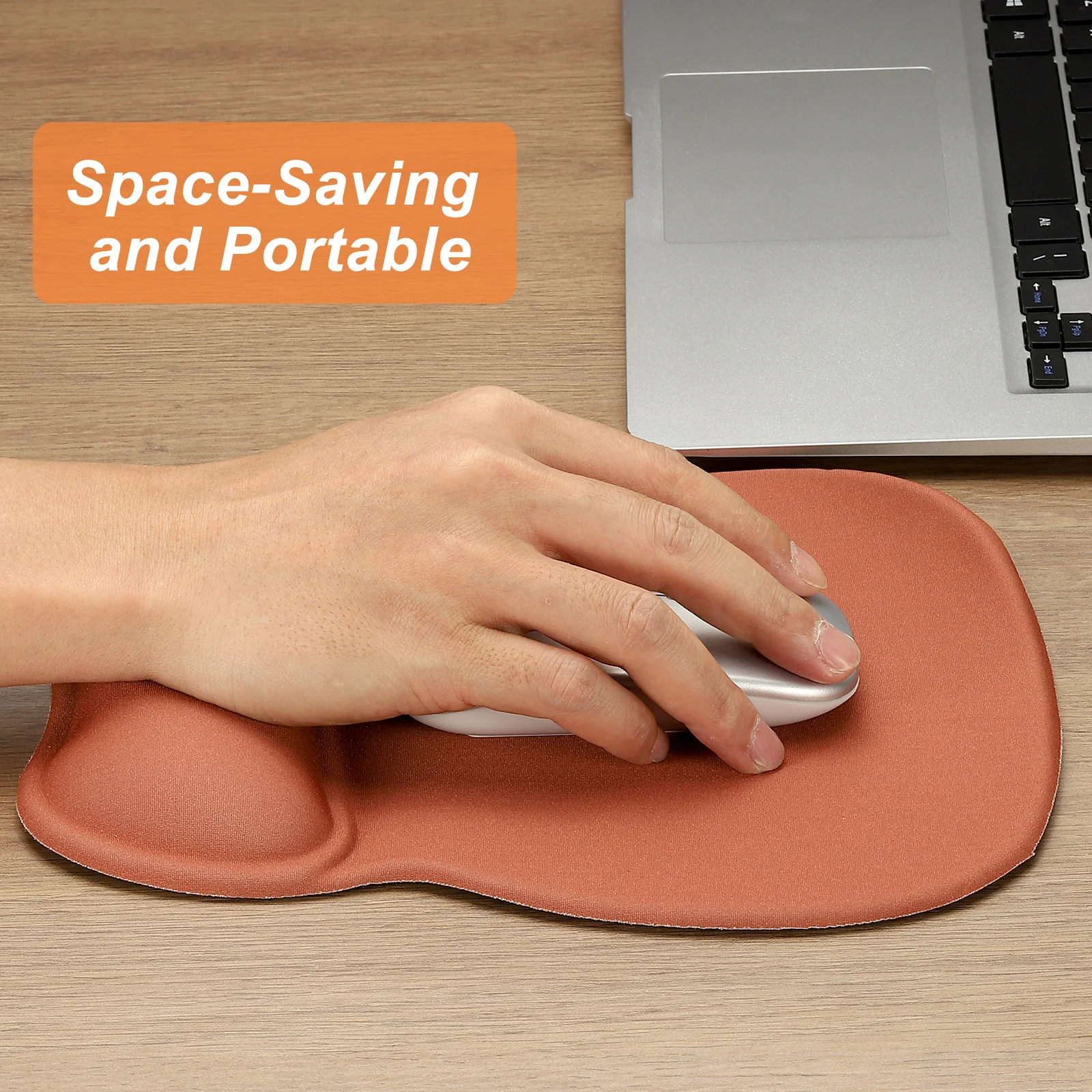 1Pc Gel Mouse Pad with Wrist Rest Ergonomic Mouse Pad Comfortable Memory Foam Non-Slip Base Soft for Computer Laptop Office Home