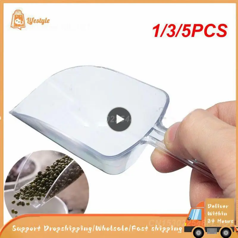 1/3/5Pcs Kitchen Cream Buffet Farina Mini Clear Ice Pale Cibo Candy Scoop Plastica