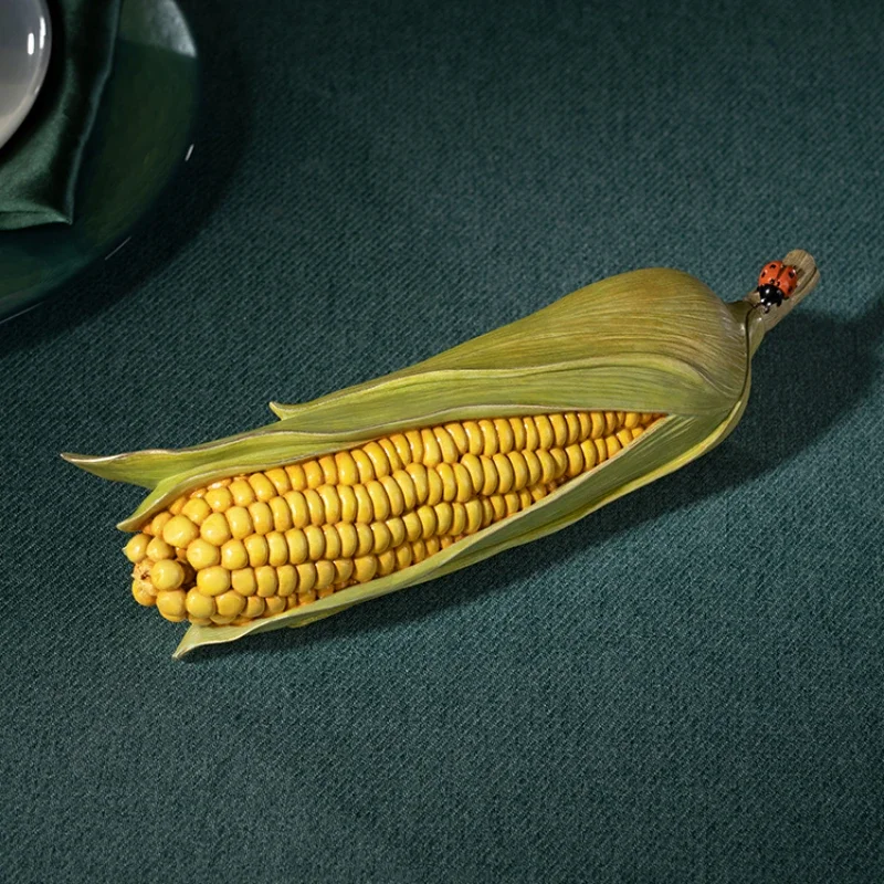 

Медные украшения «полный зал из золотистого нефрита», медные поделки, украшение для дома, украшение для гостиной, подарок, имитация кукурузных украшений