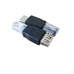 Nuevo adaptador de conector USB hembra A ETHERNET RJ45 para PC