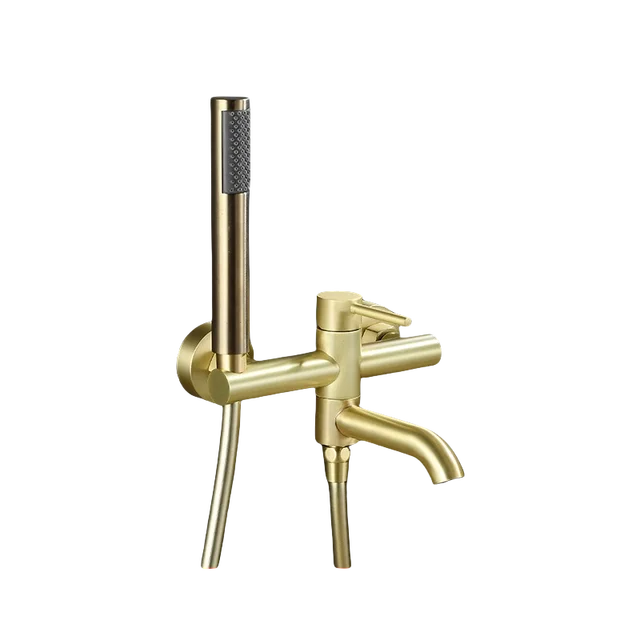 ก๊อกอ่างอาบน้ํา 90 °   Rotatable Bath Tap วาล์วผสมน้ําร้อนและน้ําเย็นอ่างผสมแตะเดี่ยวทองเหลืองห้องน้ํา Tub Filler 5