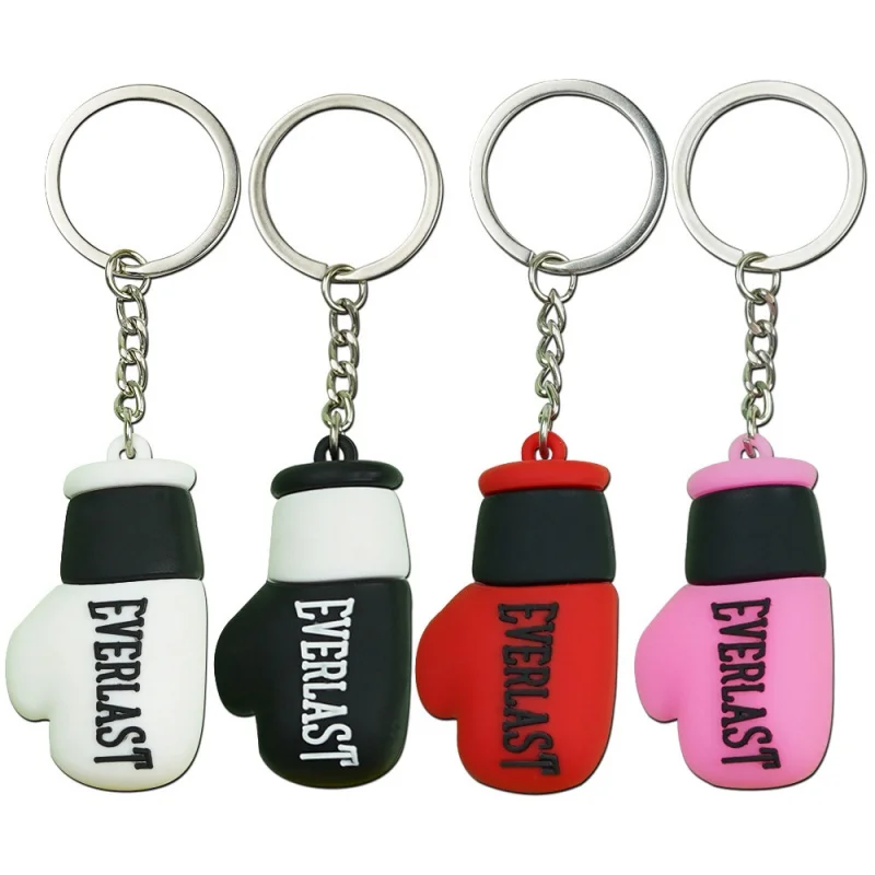 5-teiliges Boxhandschuh-Schlüsselanhänger-Set aus PVC-Weichgummi Geschenk für Boxsport-Liebhaber Niedlicher Schlüsselanhänger Rucksack-Anhänger Souvenir-Geschenk