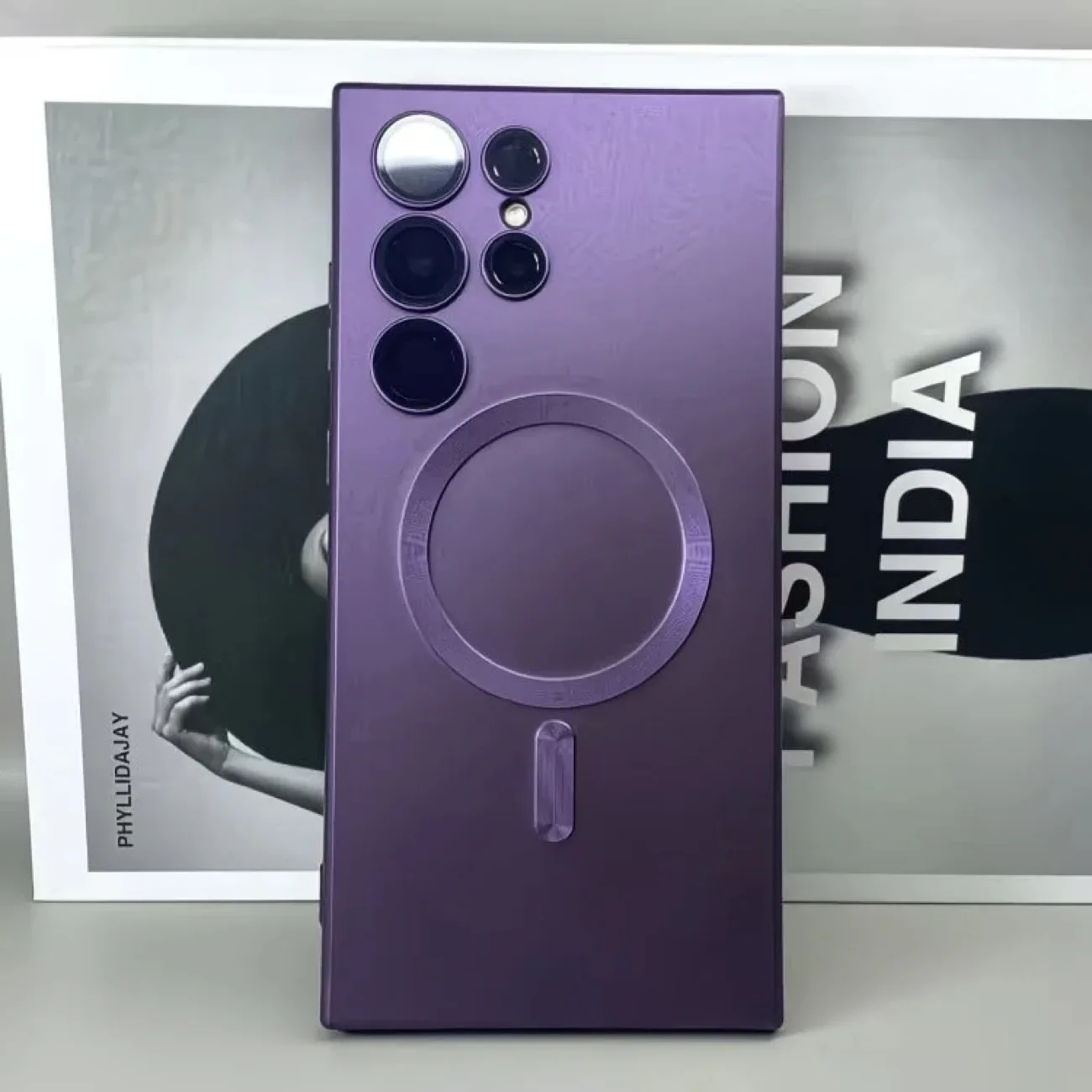 Premium Magnetic Wireless Charging Matte Phone Case - Shockproof & Soft Cover Luxury Design