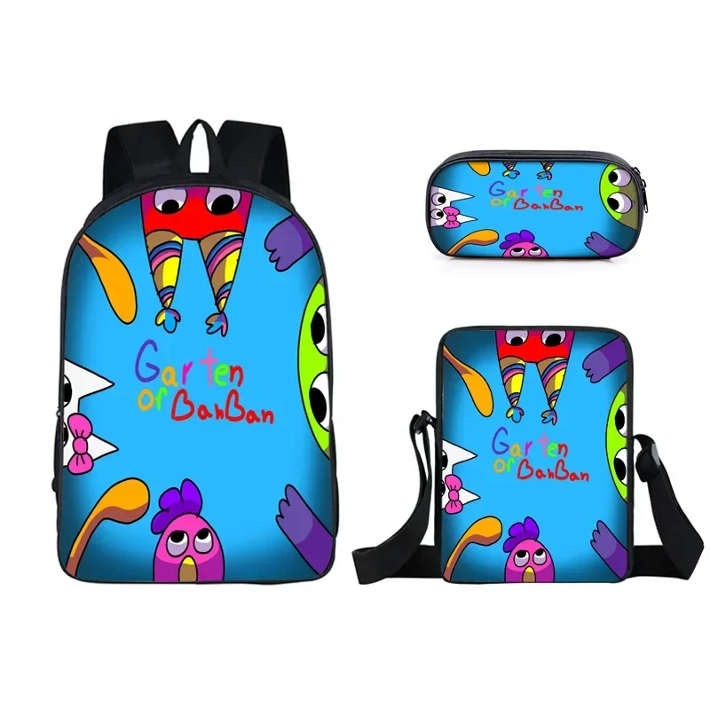 

3PC-SET Bamba Garden Bamba Backpack School Bag Garden Backpack Game Pencil Bag Pen Bag Small Bag Children’s Best Gift