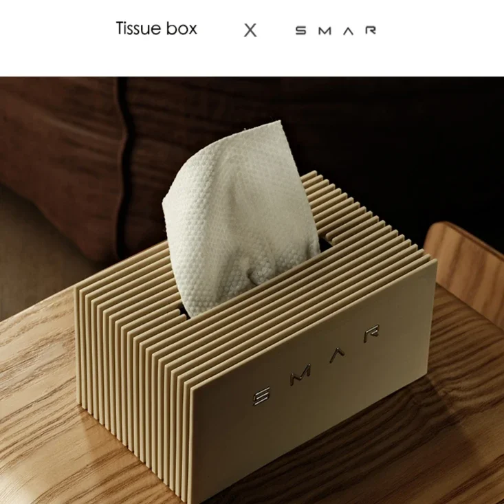 Nordic Italy Style Tissue Box Light Luxury Cream Style Home Paper Box Creative Table Desktop Napkins  Face Towels Storage Box 3
