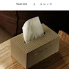 Nordic Italy Style Tissue Box Light Luxury Cream Style Home Paper Box Creative Table Desktop Napkins  Face Towels Storage Box 3