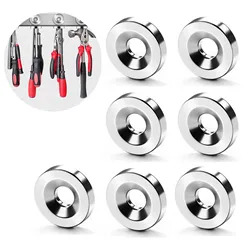 Pack of Super Powerful Neodymium Magnets with Countersunk Holes (10PCs 15x3 - 4mm)