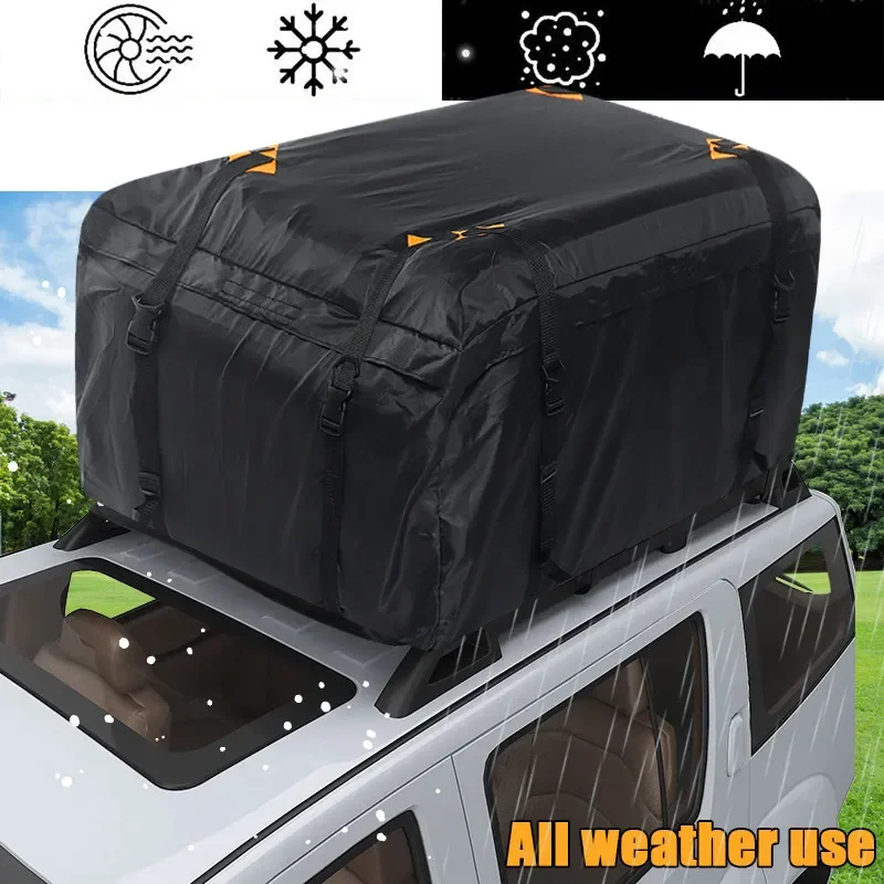 Cargo Bag Muslimuniversal Waterproof Car Roof Top Rack Carrier Cargo Bag Deposito Bagagli Cube Bag Travel Suv Van For Cars