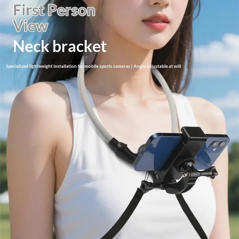 【Y】넥 마운트 폰 클립 360 °   휴대폰 액세서리용 회전식 휴대폰 홀더, 퀵..