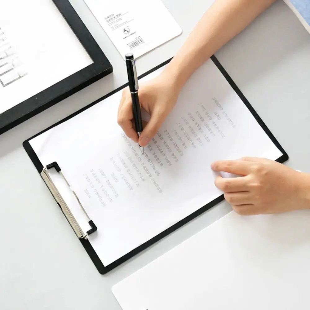 

With Low Profile Gold Clip A4 A5 A6 File Folder Document Folder Writing Tablet Writing Clipboard Writing Pad Writing Sheet Pad