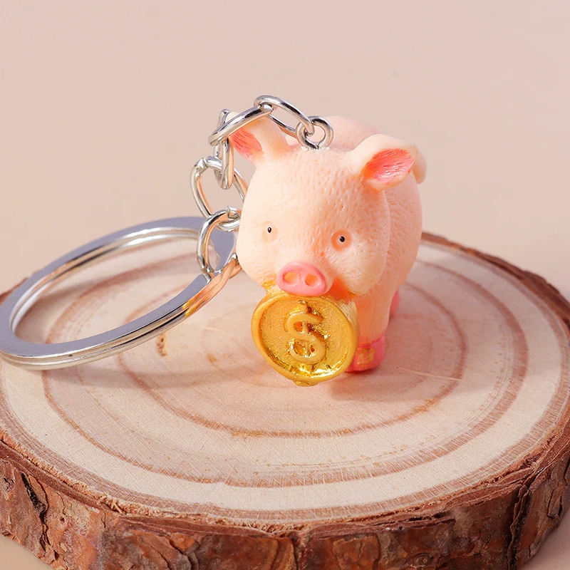 Aihua Niedlicher Cartoon-Elefant, Ente, Schwein, Katze, Schlüsselanhänger für Frauen, 3D-Tier-Schlüsselanhänger, Auto-Schlüsselanhänger, Handtasche, Anhänger, Schmuck, Geschenke – Detail 14