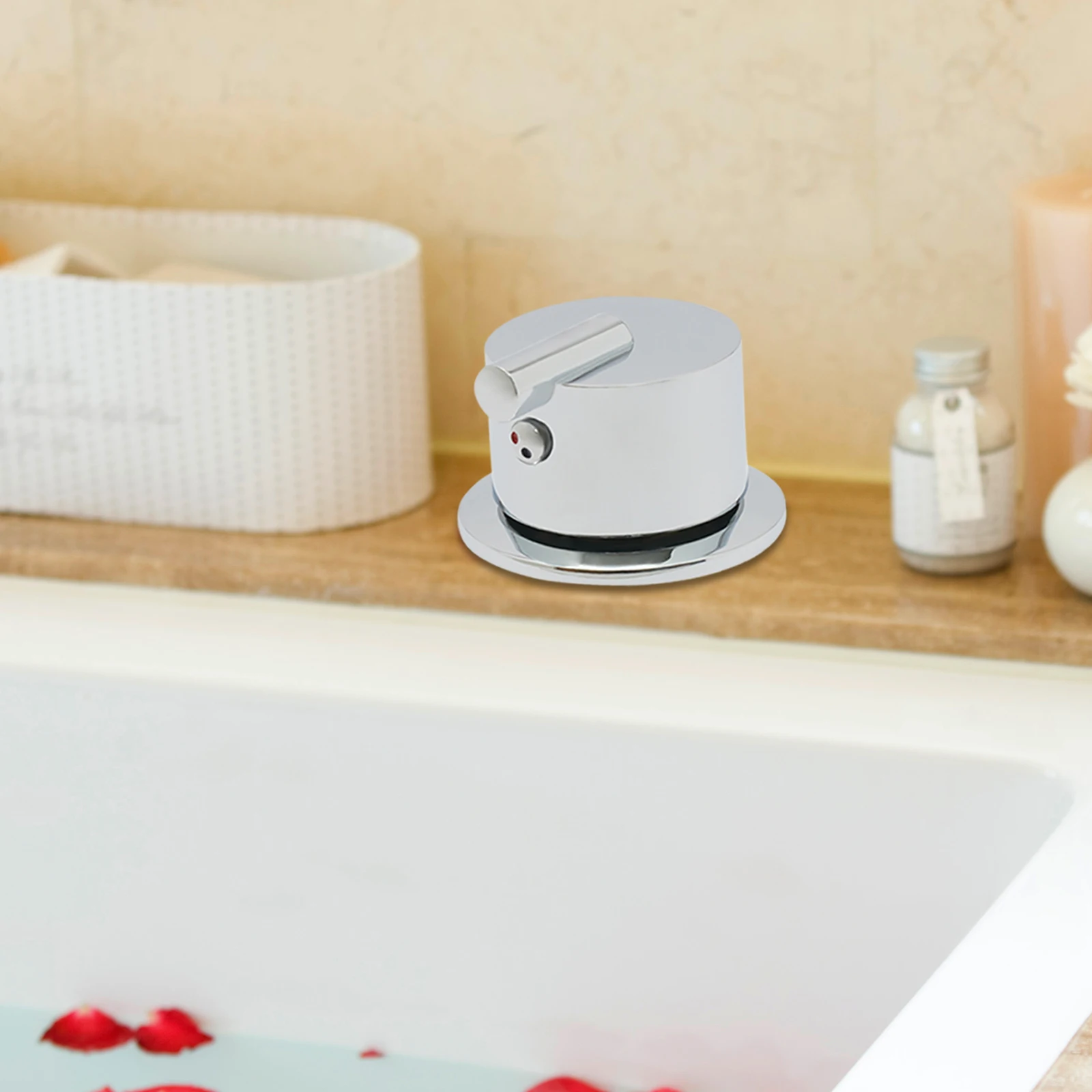 Rubinetto Vasca Da Bagno Miscelatore Doccia Rubinetti Bagno Jacuzzi Rubinetto Valvola Solida Miscelatore Maniglia