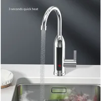 Chauffe-eau électrique 3000W, robinet de cuisine, eau chaude et froide, double usage, affichage LCD, chauffe-eau instantané, robinets d'eau 2