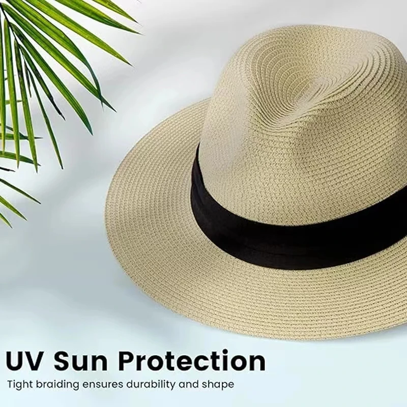 XL Big Head 63CM Summer Beach Woven Sun Hats Unisex